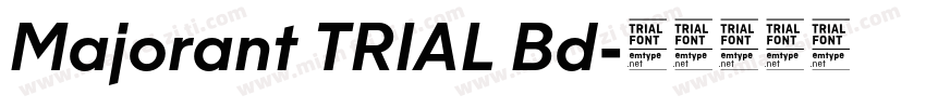 Majorant TRIAL Bd字体转换